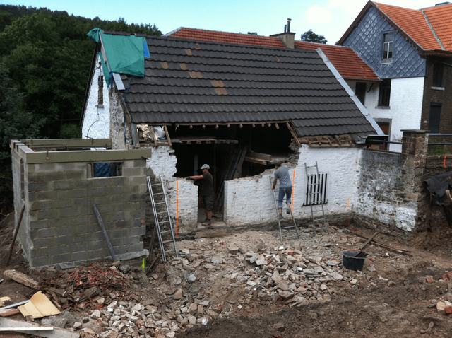 Démolition avant rénovation — suivi de chantier en Wallonie